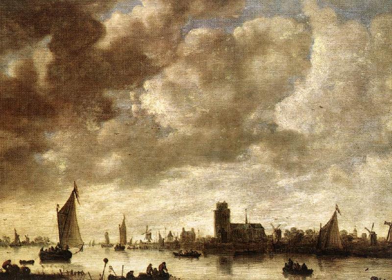GOYEN, Jan van View of the Merwede before Dordrecht sdg